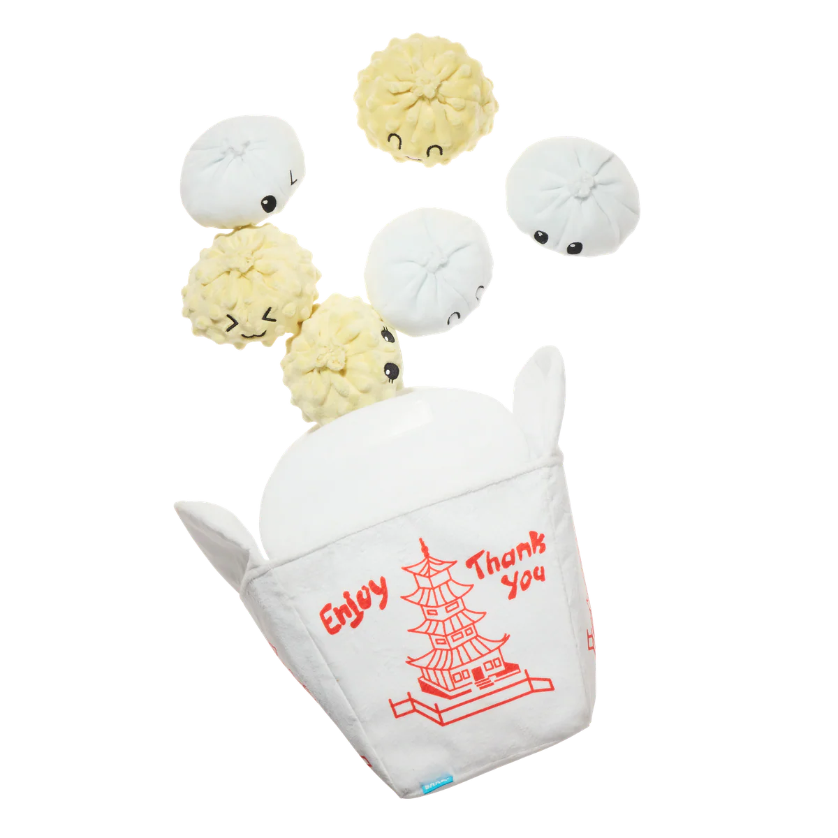 Andi's Famous Plush Dumplings Plush Enrichment + Multi-Part + Extra-Large Dog Toy - Image 4