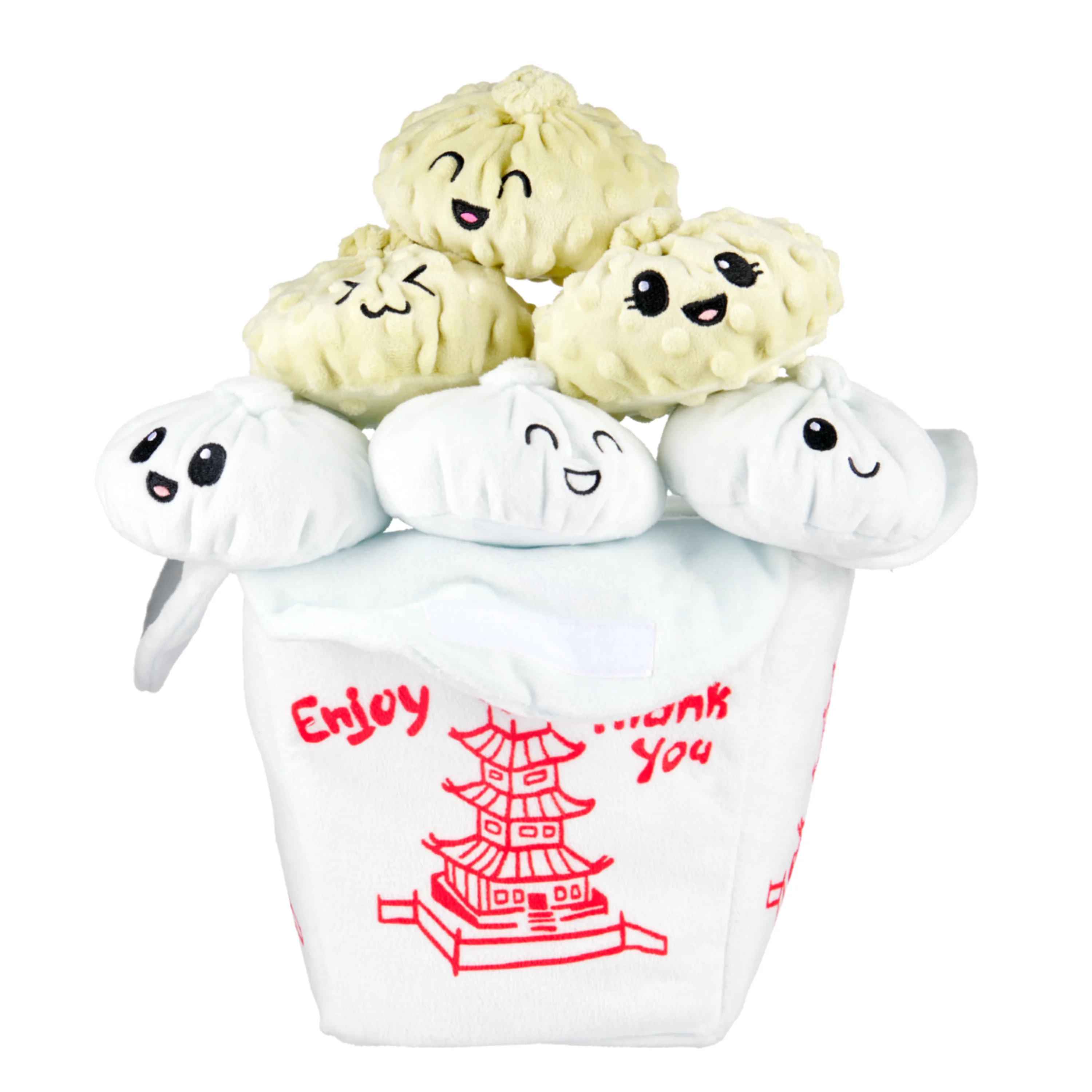Andi's Famous Plush Dumplings Plush Enrichment + Multi-Part + Extra-Large Dog Toy - Image 5
