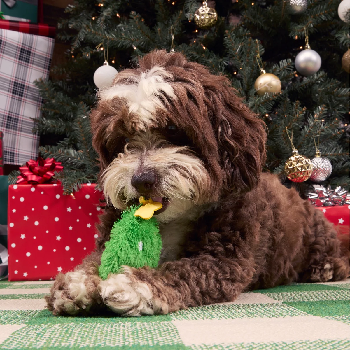 Christmutts Tree Plush Tug Dog Toy - Image 2