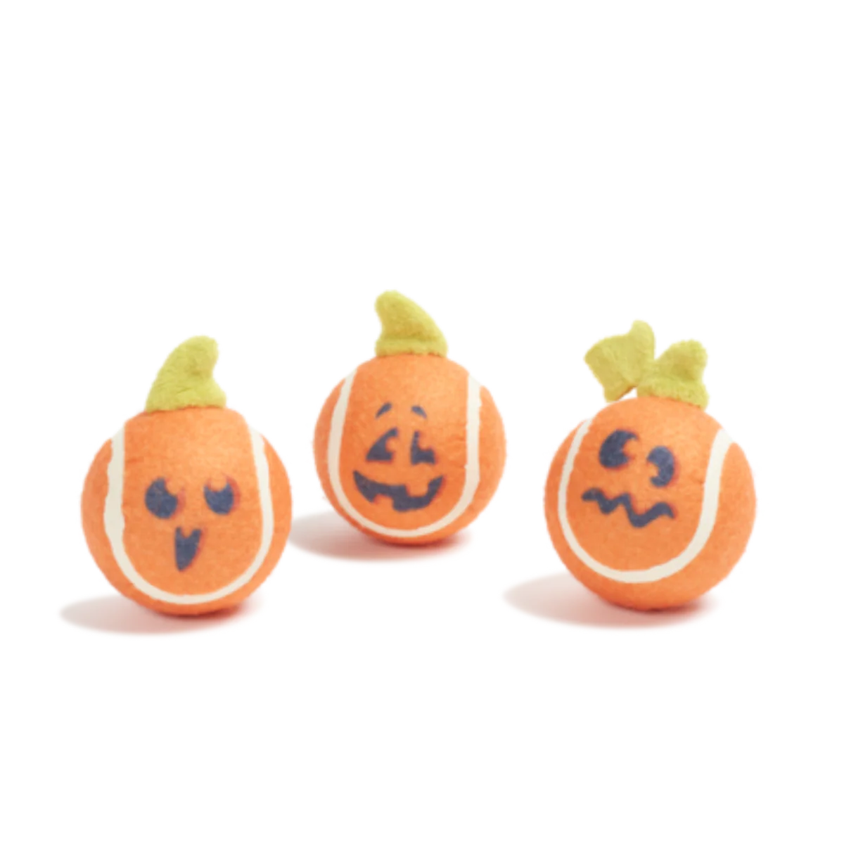 Chuckin' Pumpkins Plush Multi-Part Tennis Ball Dog Toy