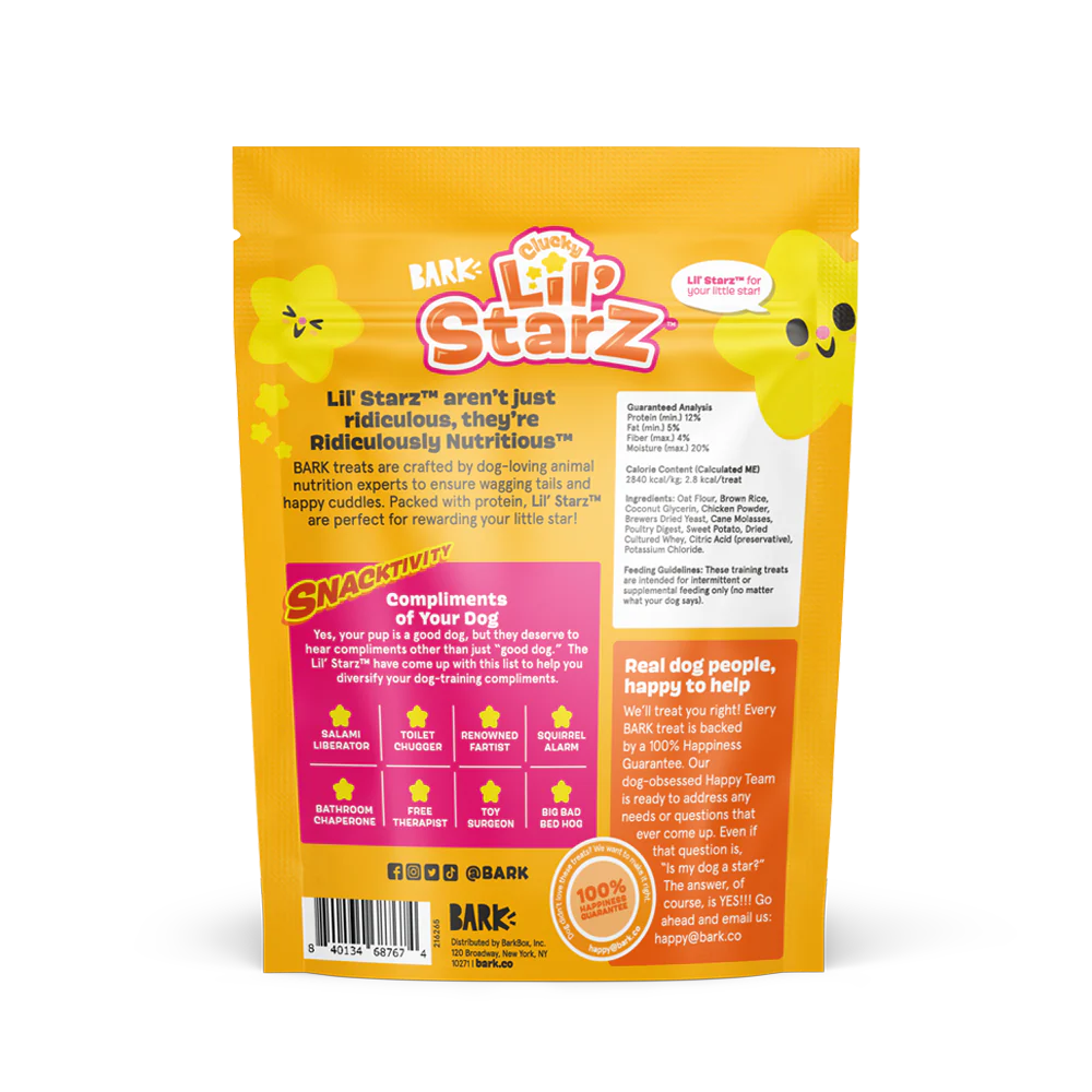 Clucky Lil' Starz Chicken Soft & Chewy Training Dog Treats, 6 oz - Image 2