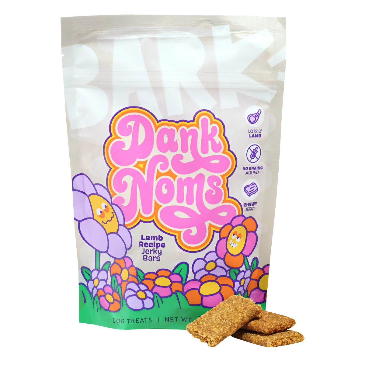 Dank Noms Lamb Jerky Bars Dog Treats, 3 oz