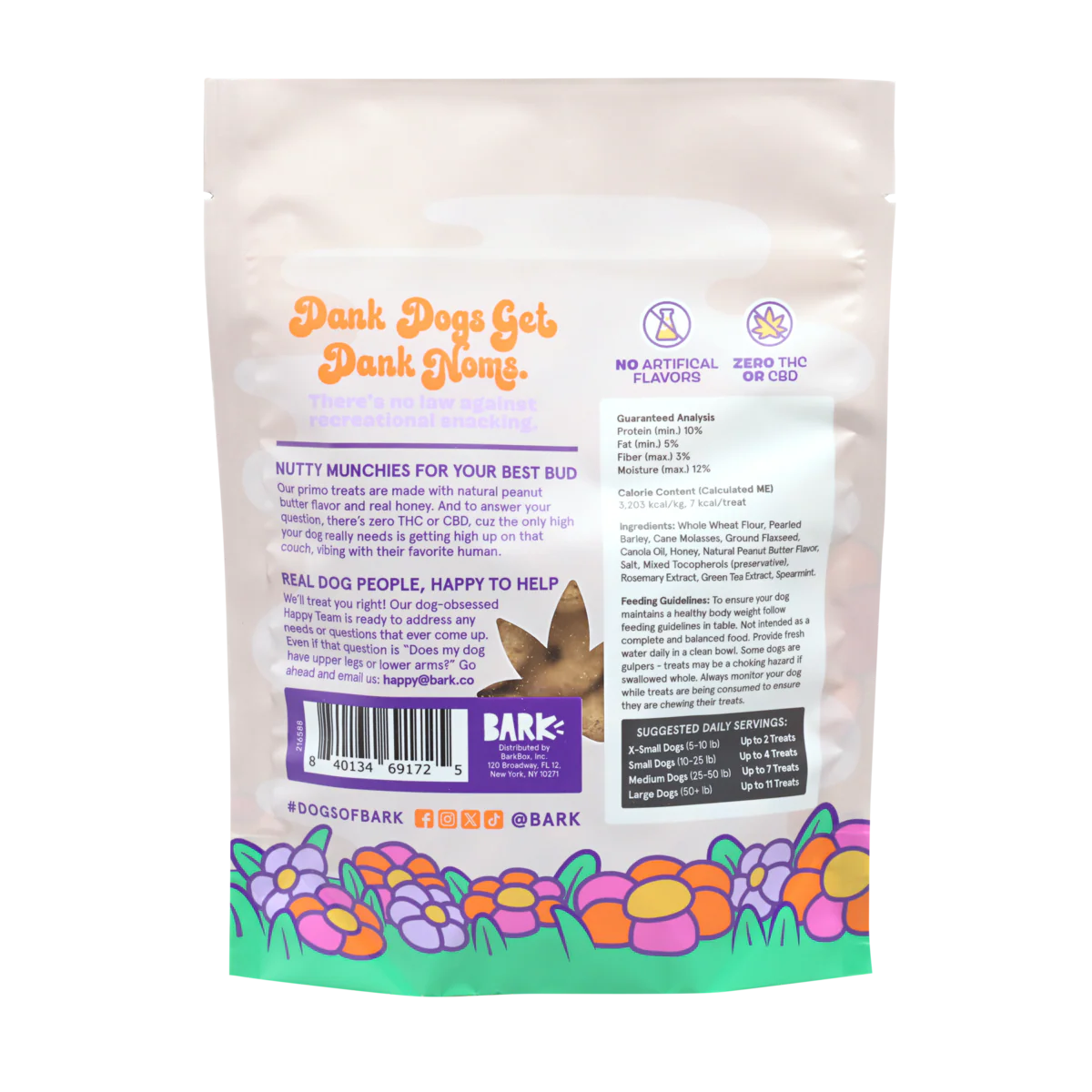 Dank Noms Peanut Crunchy Dog Treats, 4 oz - Image 2