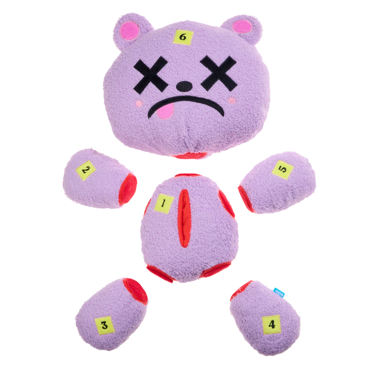 Deady Bear Plush Extra-Large Multi-Part + Enrichment Dog Toy - Image 5