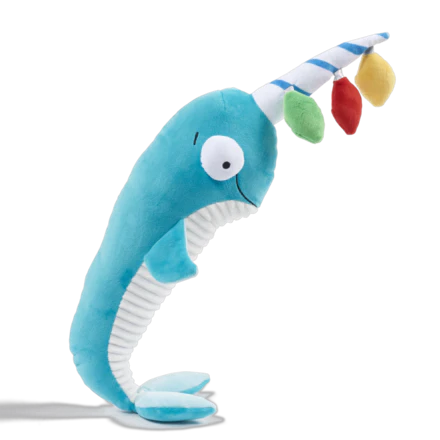 Deck the Narwhal Plush Extra-Large Dog Toy