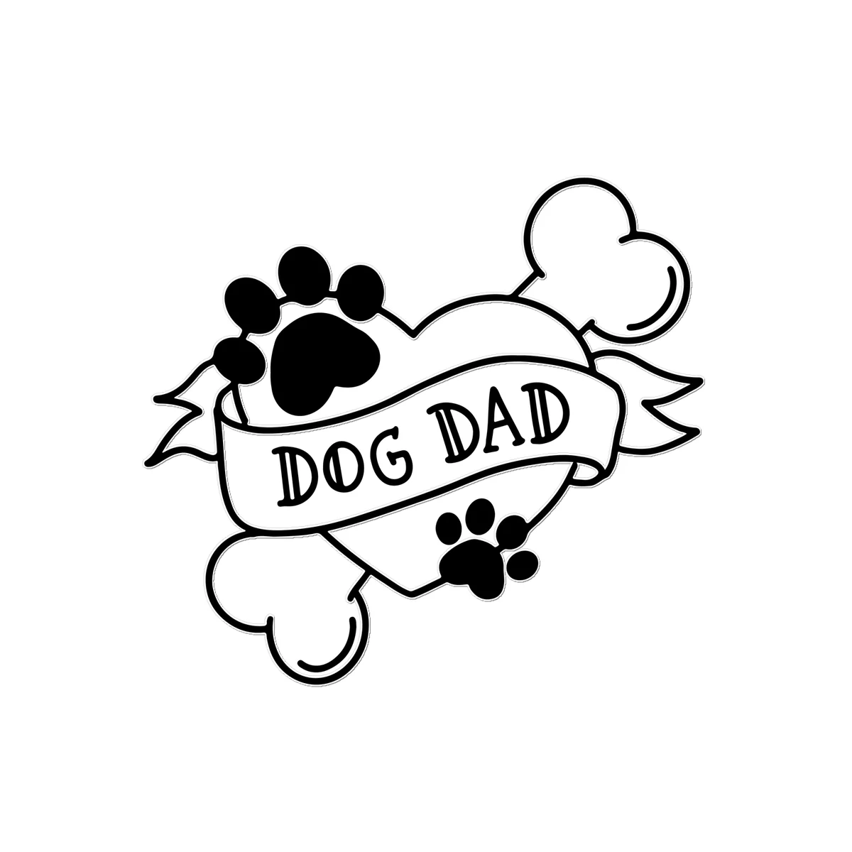 Dog Dad Temporary Tattoo - Image 2