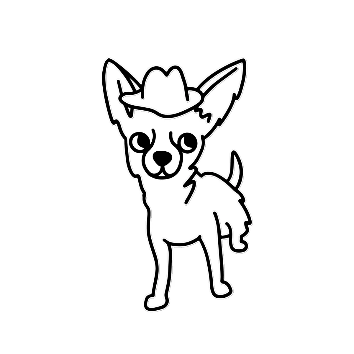 Dog With Hat Temporary Tattoo - Image 5