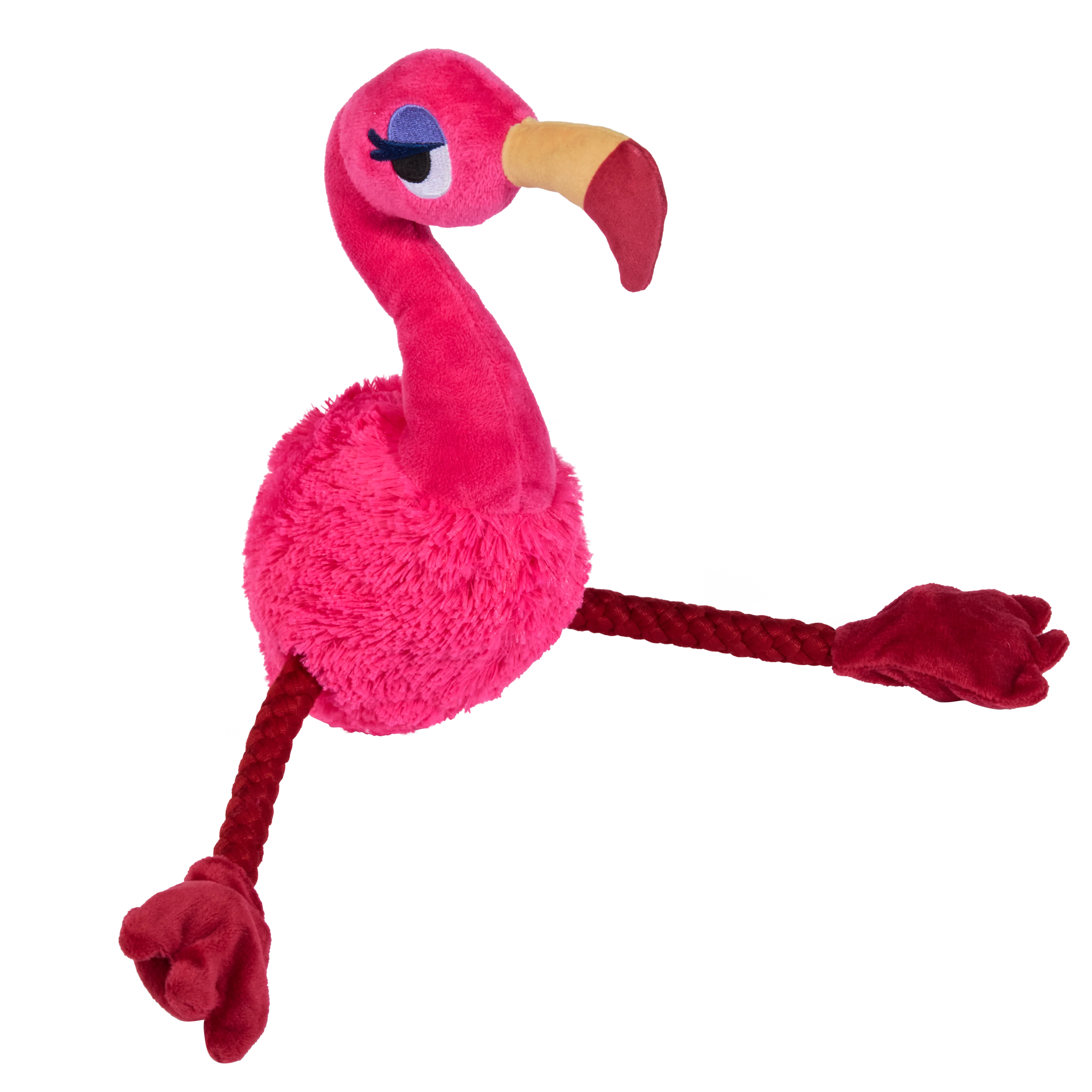 Fahari Flamingo Plush Tug Dog Toy - Image 2