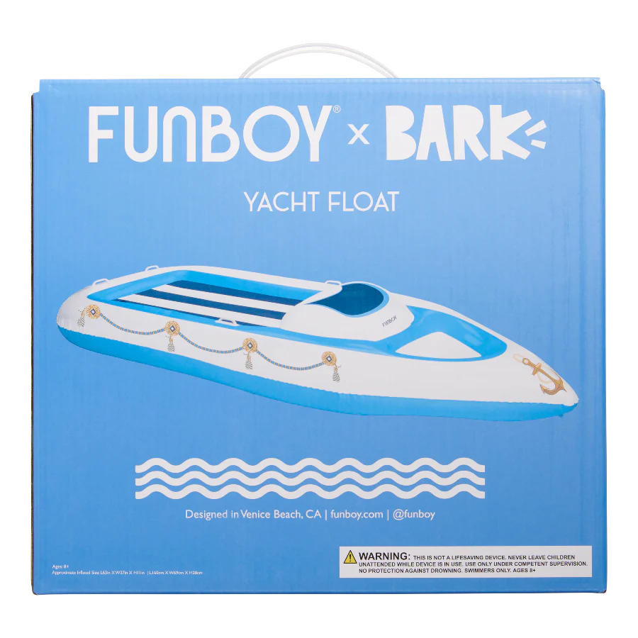 Funboy x BARK Dog Yacht Pool Float