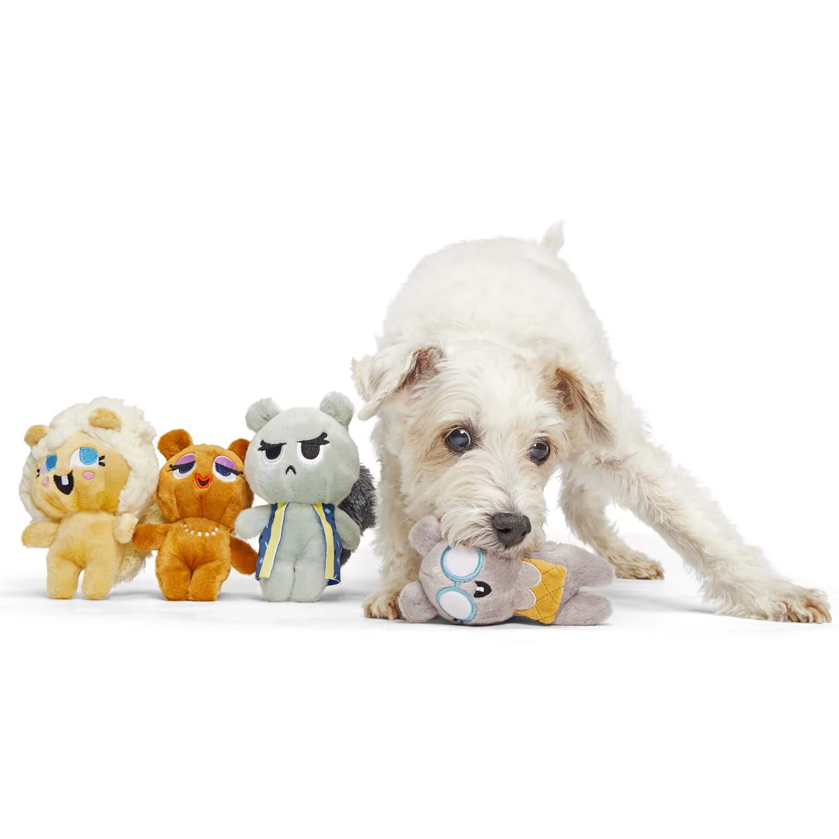 Golden Squirrels Plush Multi-Part Dog Toy - Image 5