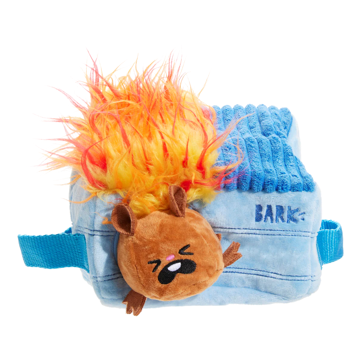 Hide n' Squeak Dumpster Fire Plush Enrichment + Multi-Part Dog Toy