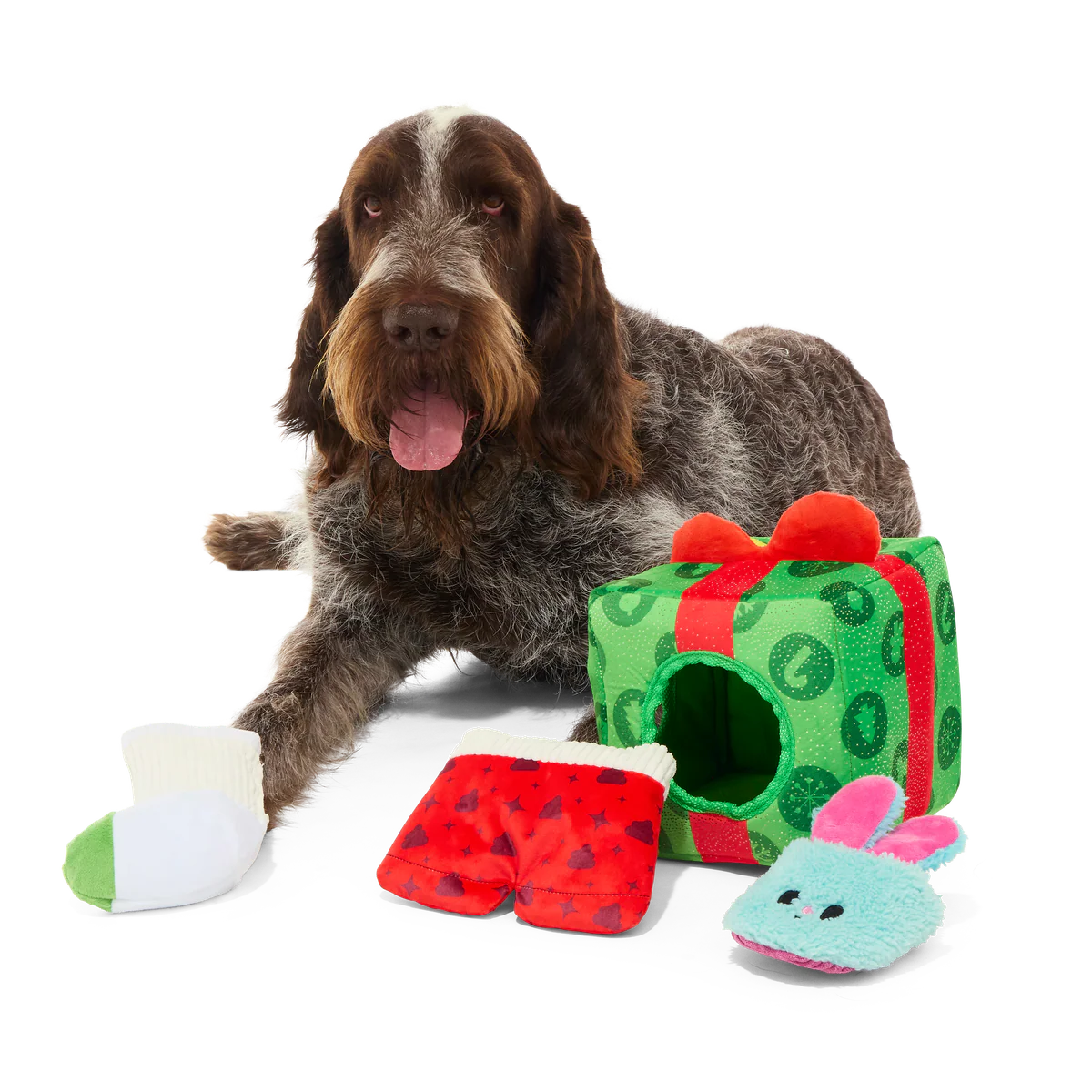 Holly Day's Presents Plush Extra-Large + Multi-Part + Enrichment Dog Toy - Image 2