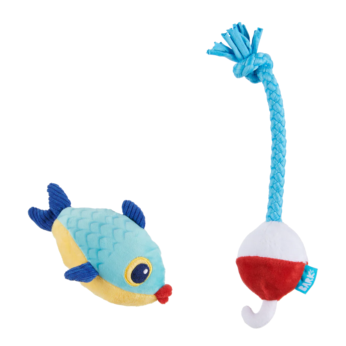 Hook Line and Squeaker Plush Tug Dog Toy
