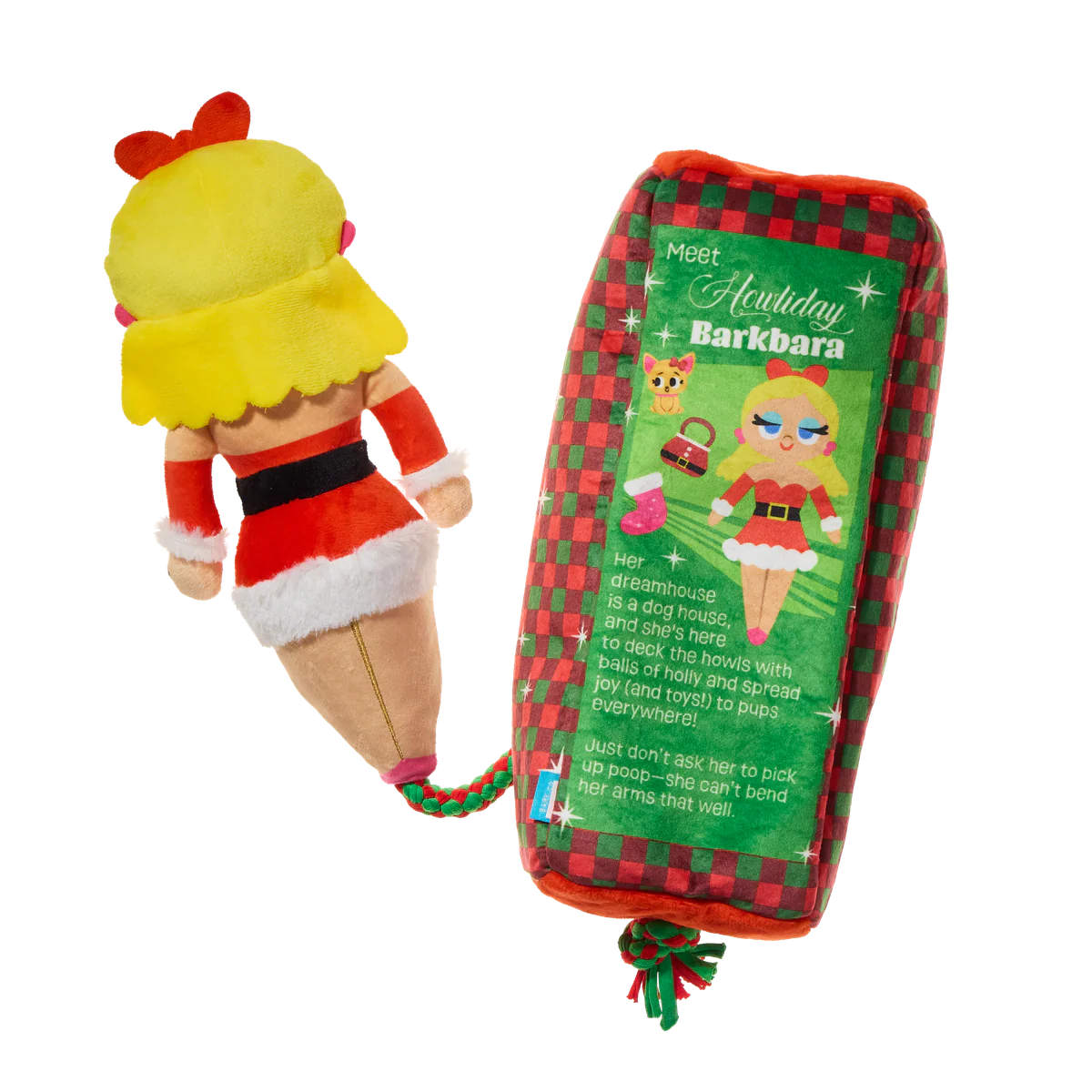 Howliday Barkbara Doll Plush Tug + Extra-Large Dog Toy - Image 4