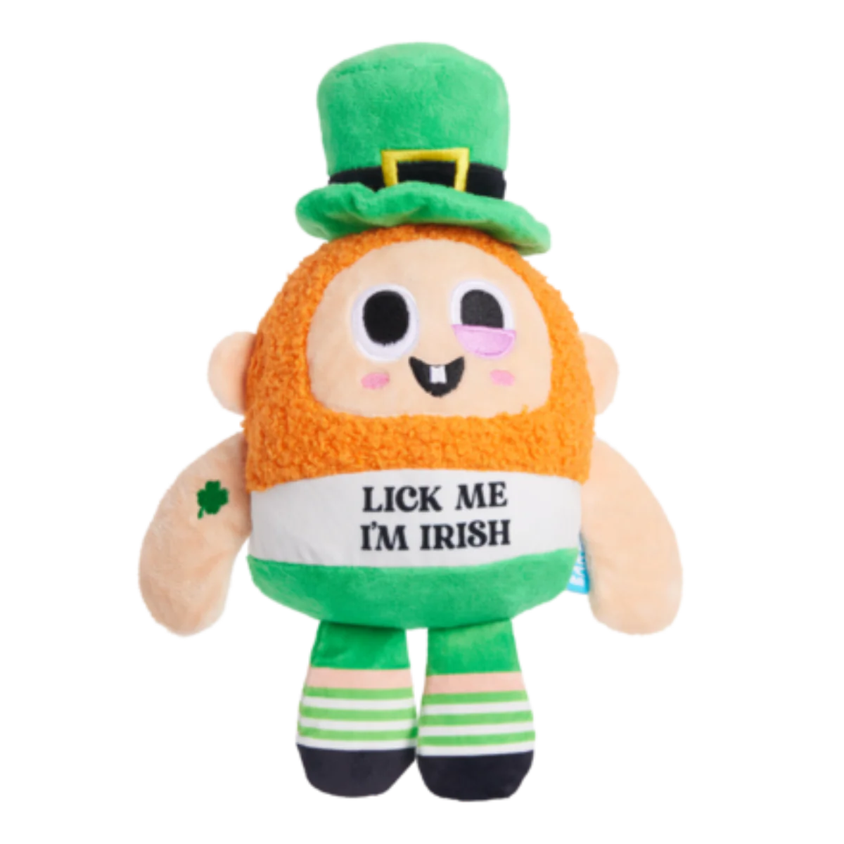Lick Me Leprechaun Plush 2-in-1 Rip and Reveal + Gnaw Dog Toy