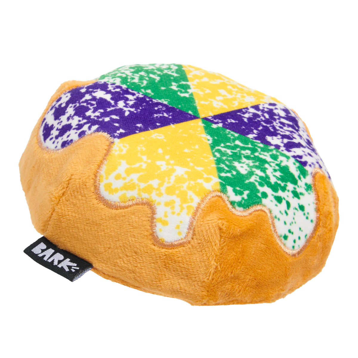 Mardi Paws King Cake Durable Super Chewer 2-in-1 Rip and Reveal + Enrichment Dog Toy - Image 4