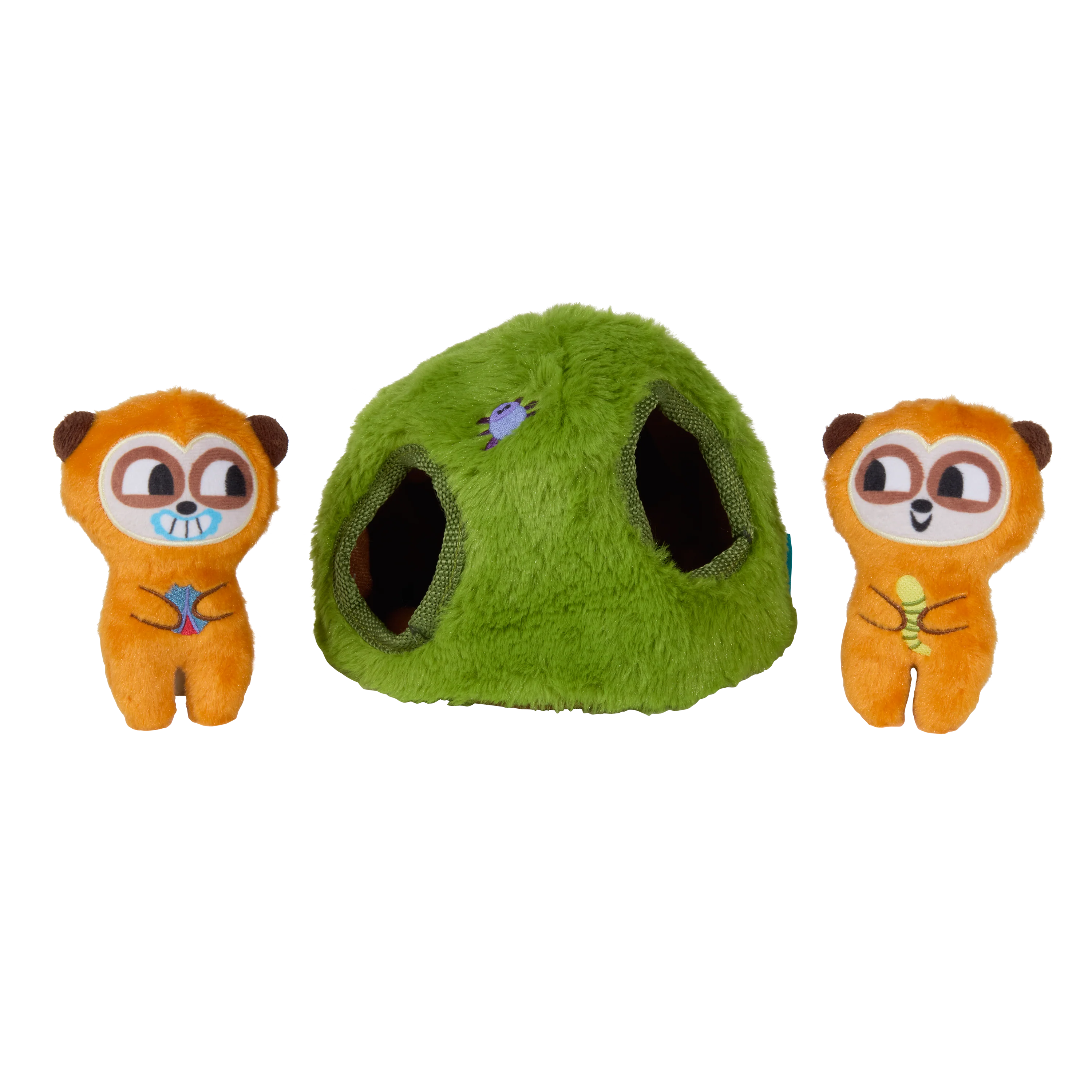 Mchanga & Mwanga Meerkat Plush Enrichment + Multi-Part Dog Toy