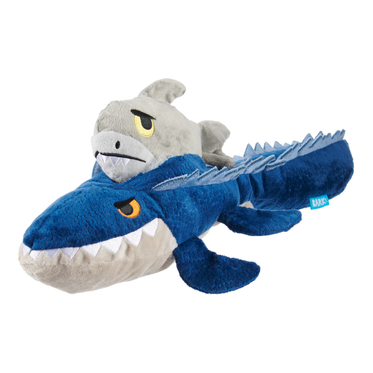 Mosasaurus Plush 2-in-1 Rip and Reveal Dog Toy