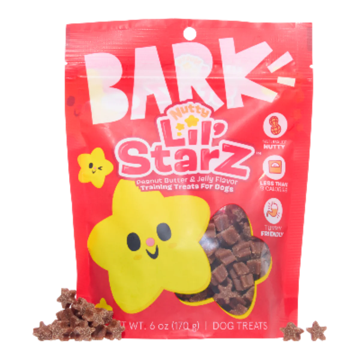 Nutty Lil' Starz Peanut Soft & Chewy Training Dog Treats, 6 oz