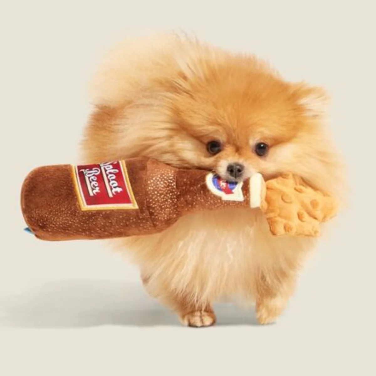 Old Fashioned Sploot Beer Plush Dog Toy - Image 2