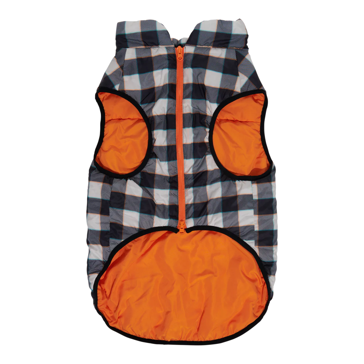 Plaid To The Bone Dog Puffer Vest - Image 2
