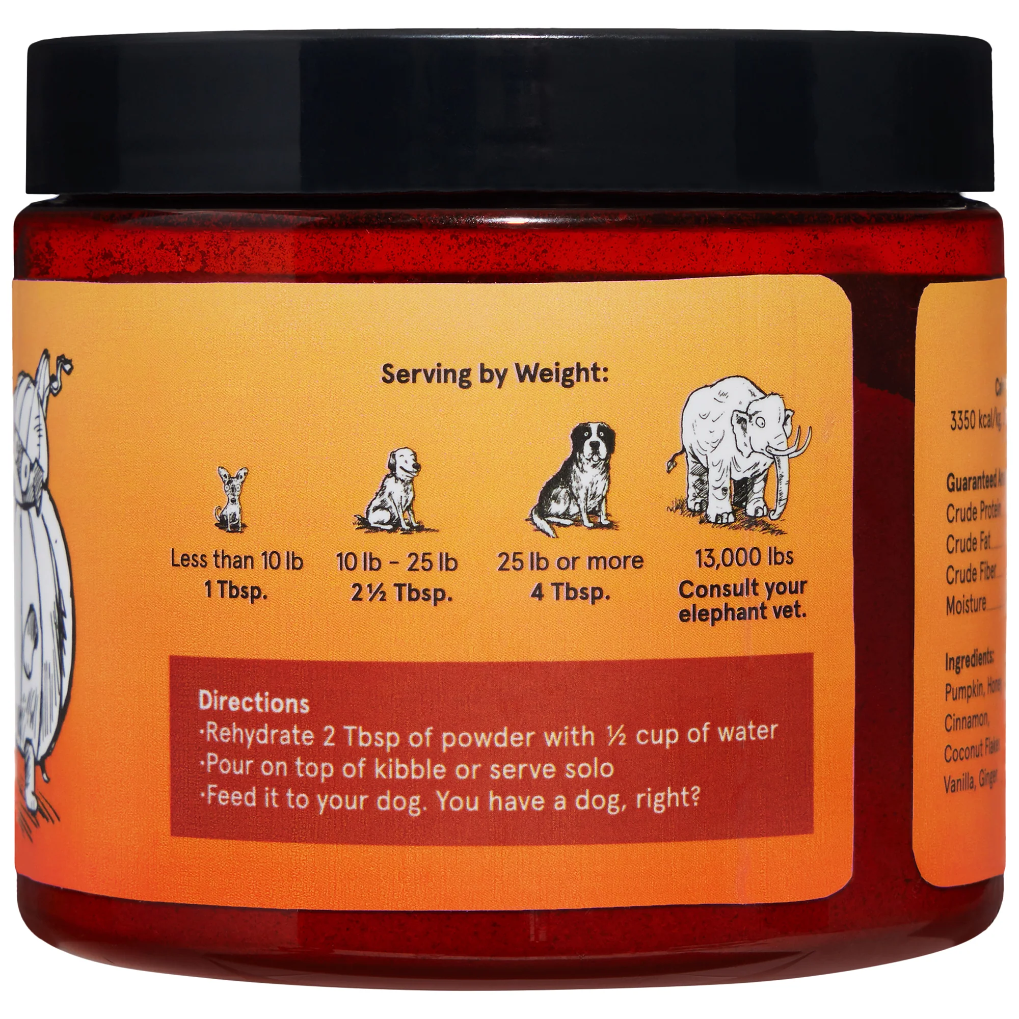 Pumpkin Spice, And Everything Nice Vegetarian Dog Food Meal Topper, 6.1 oz - Image 10