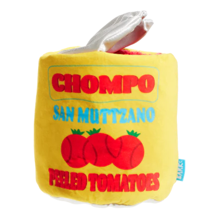 San Muttzano Tomatoes Plush + Squeaky Tennis Balls + Enrichment + Multi-Part Dog Toy - Image 2