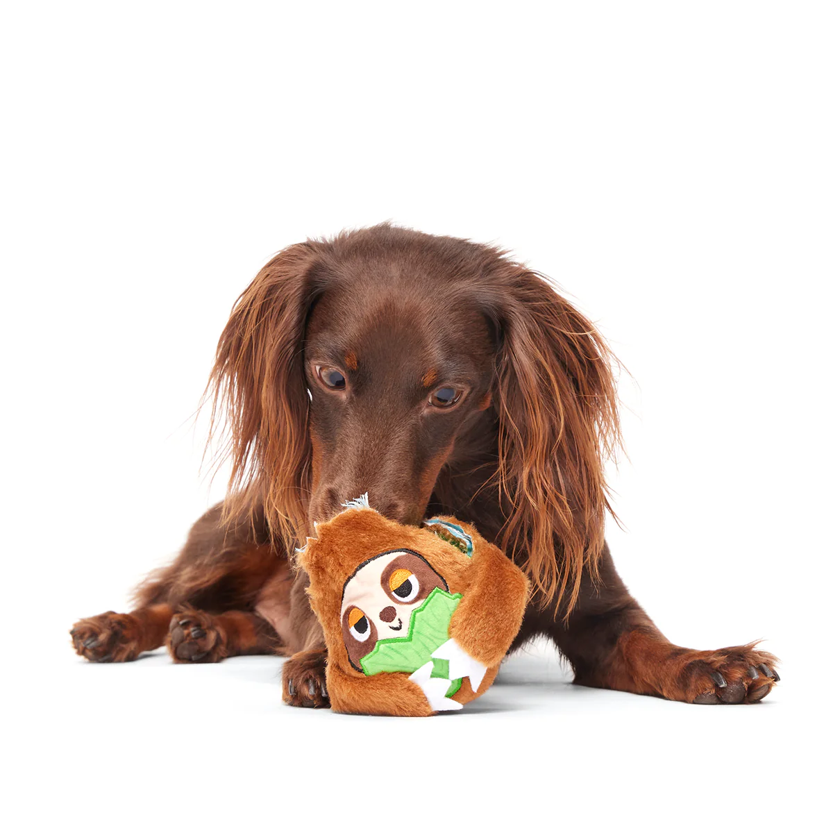 Sonny the Sloth Super Chewer Durable 2-in-1 Rip and Reveal + Fetch Dog Toy - Image 2
