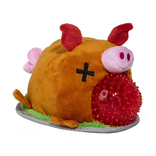 Squeakling Pig Plush Multi-Part + Enrichment + Fetch Dog Toy