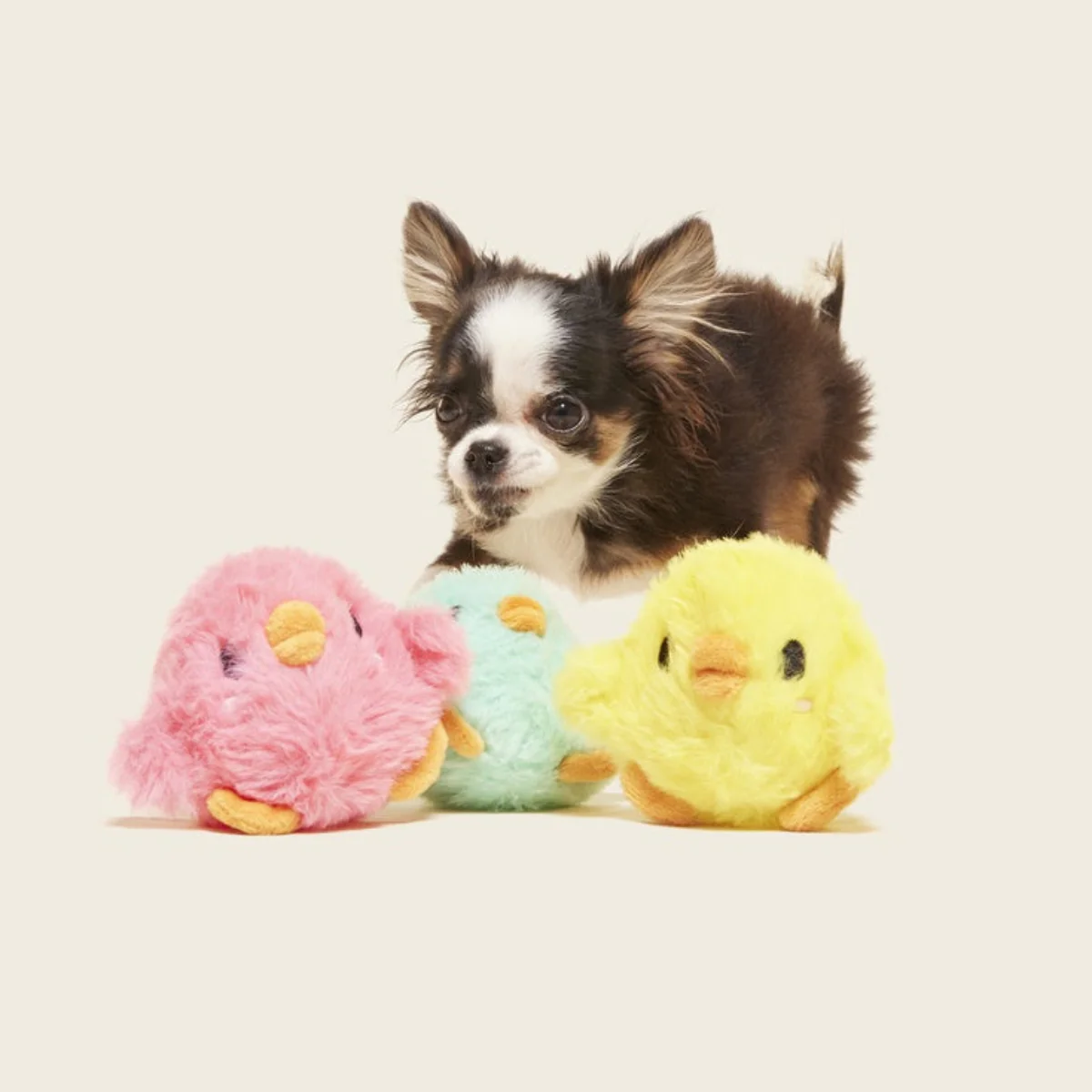 The Licksy Chicks Plush Multi-Part + Fetch Dog Toy - Image 2