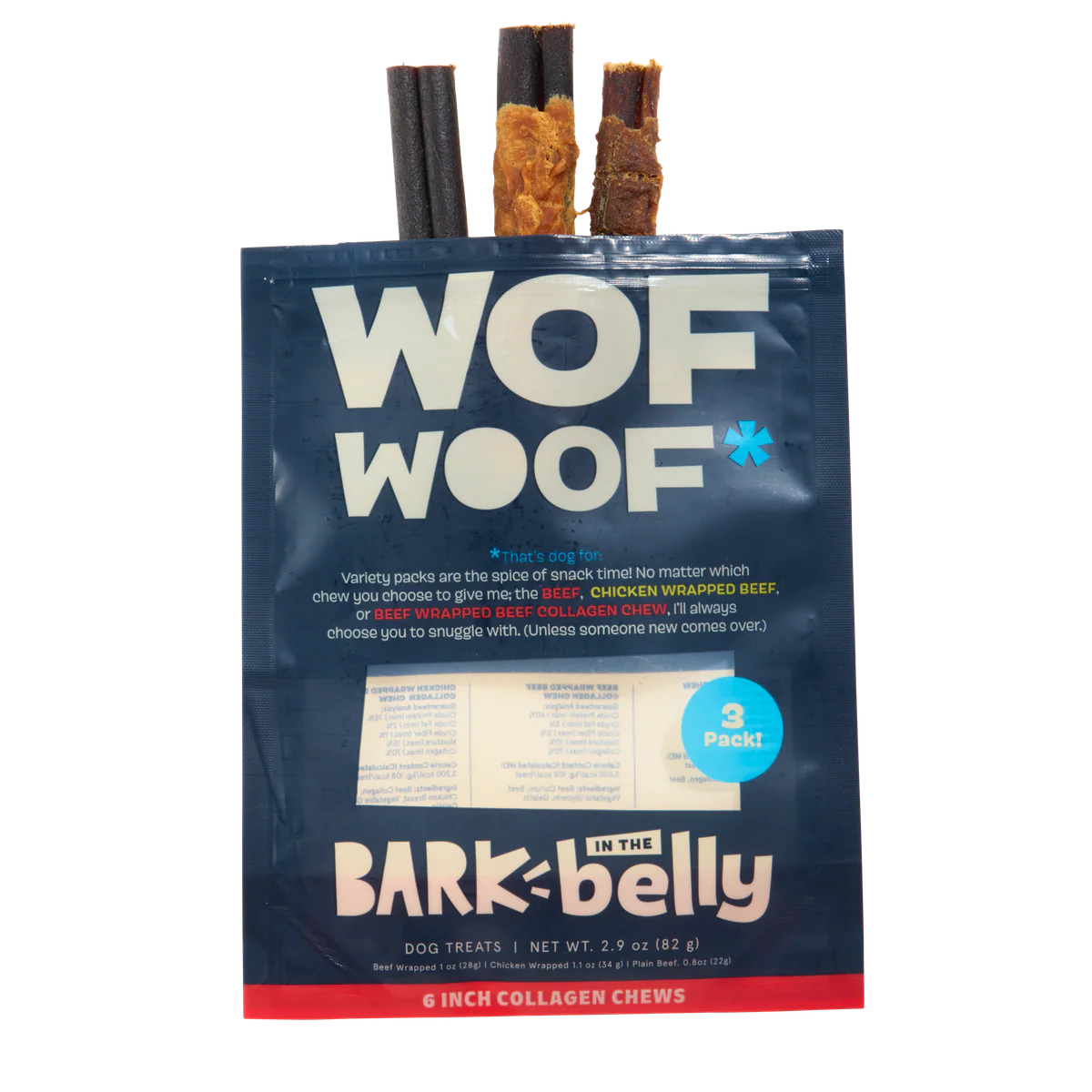 Variety Pack Collagen Dog Chews, 3 Ct