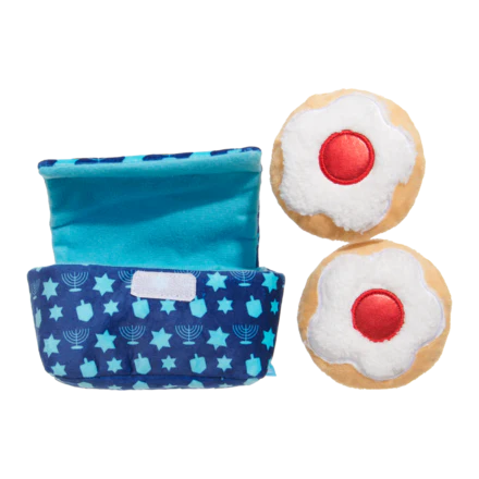 Woofganiyot Hanukkah Plush Multi-Part + Enrichment Dog Toy - Image 2