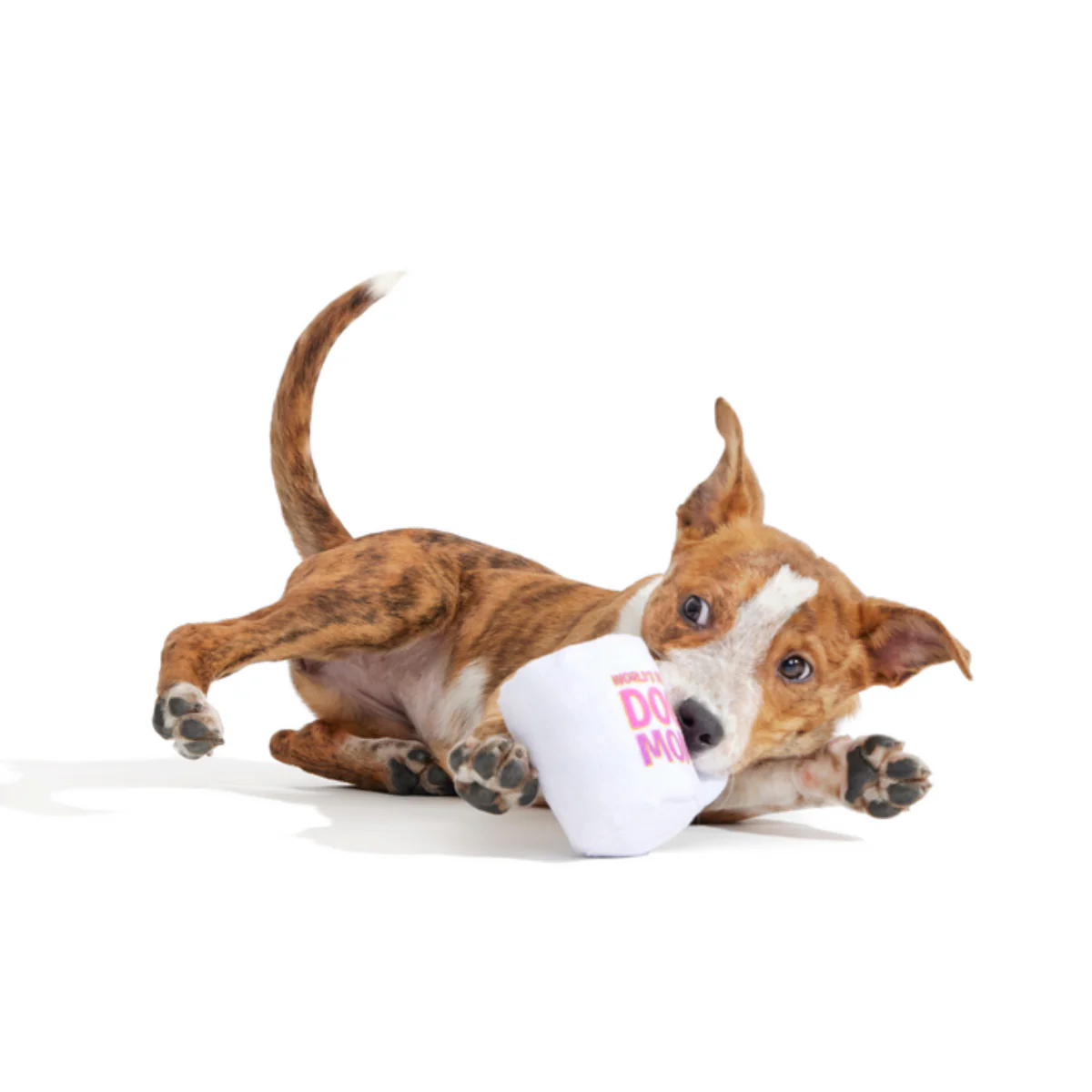 World's Best Dog Mom Mug Plush Tug Dog Toy - Image 2